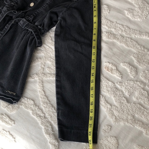 Girls Black Denim Jacket - Picture 8 of 9